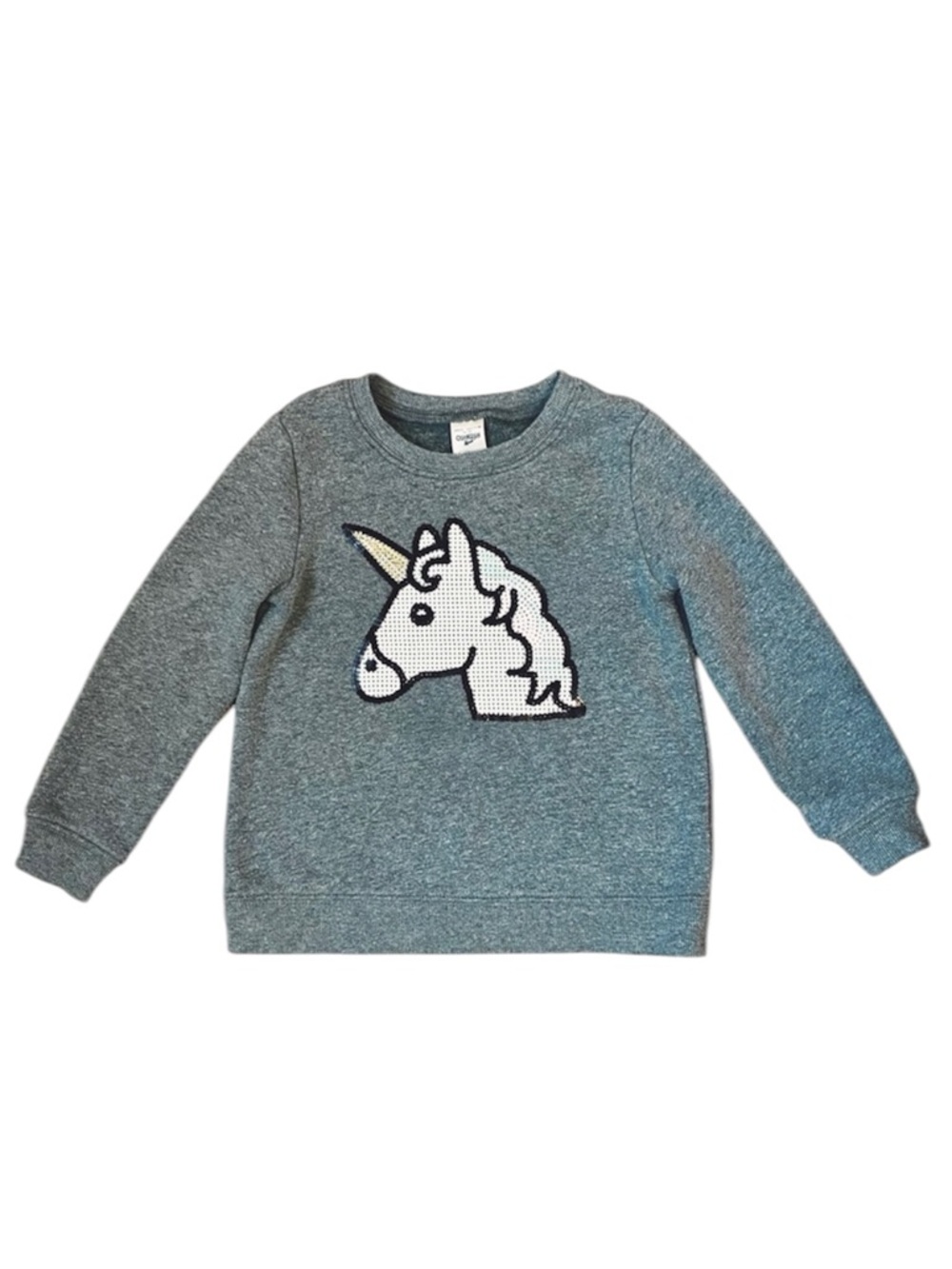 🦄 OSHKOSH girls sequin unicorn sweatshirt